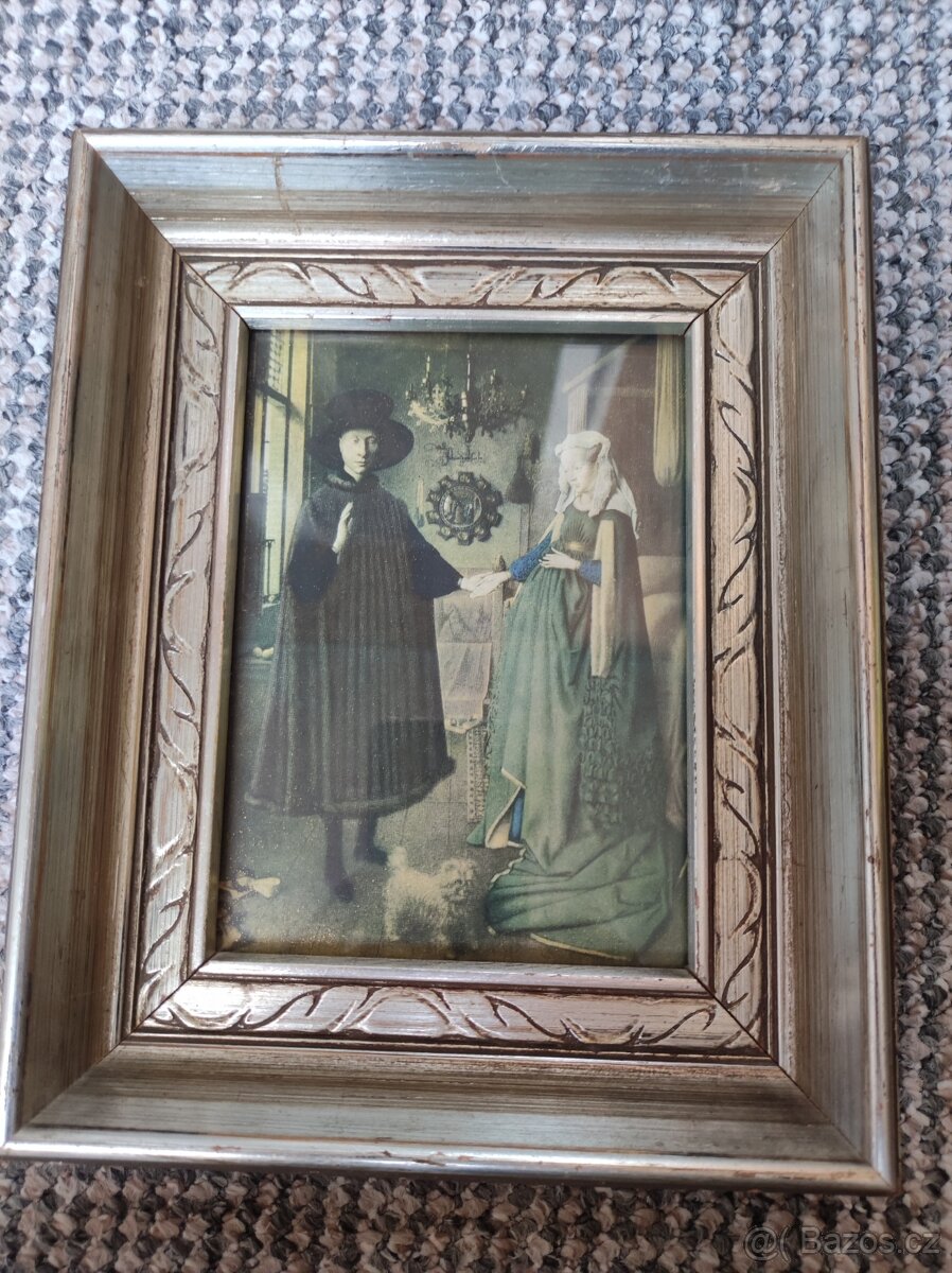 Obraz Jan van Eyck - Svatba manželů Arnolfiniových, 1434, Lo