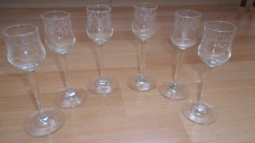 Skleničky "štamprdličky"