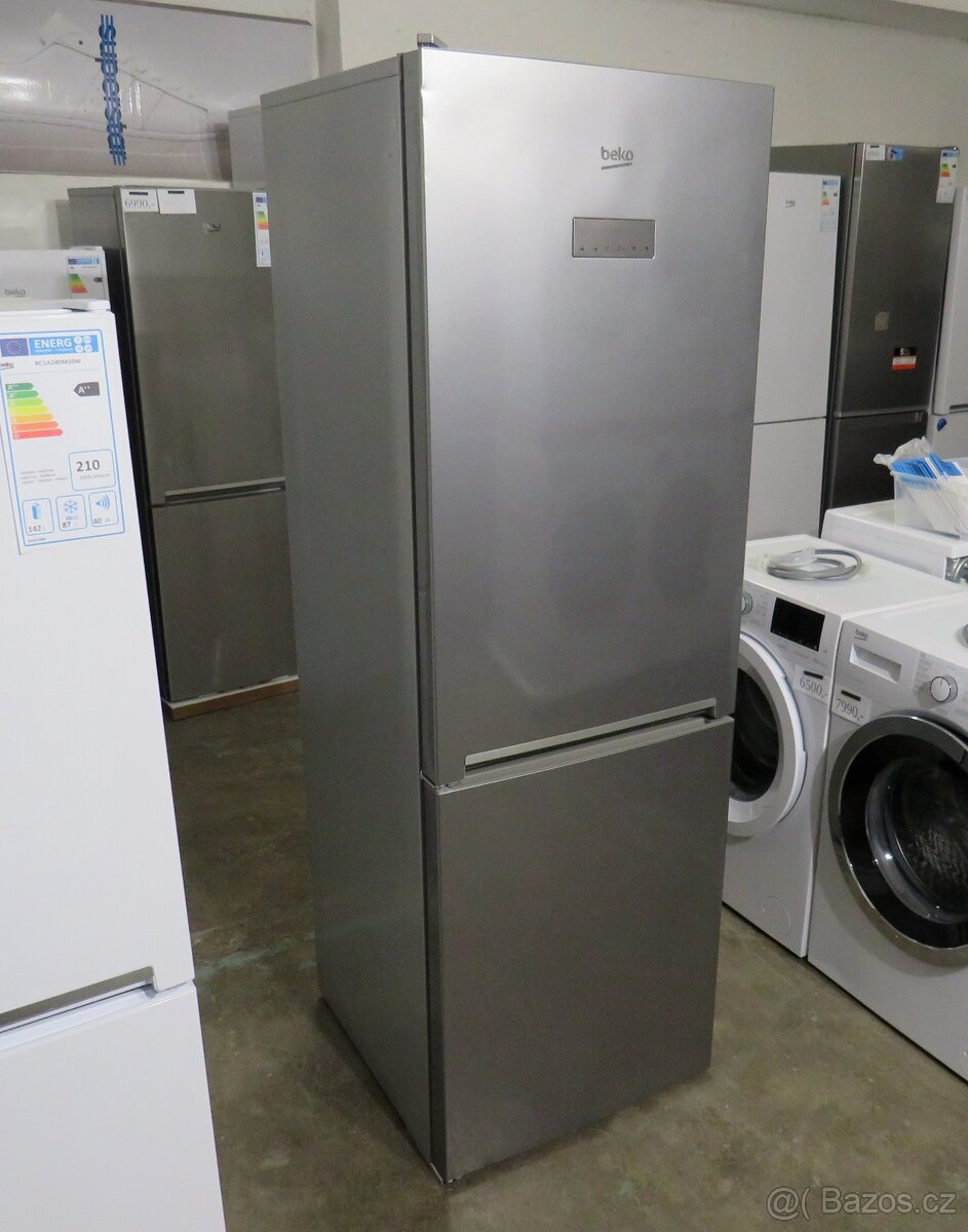 Nová lednice Beko A+++/c, 186 cm, ZÁRUKA MCNA366E60ZXBHN