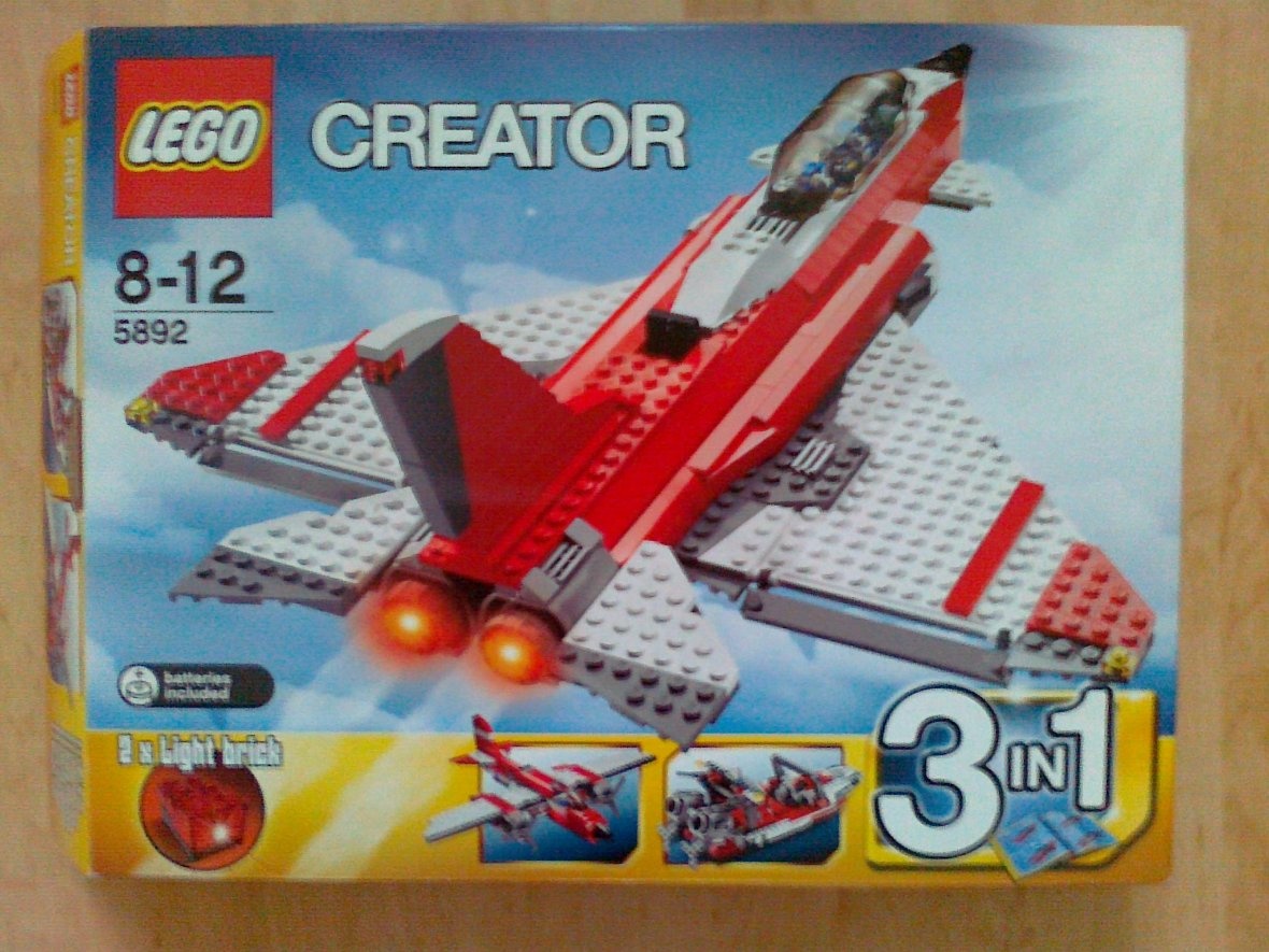 Lego 5892 letadlo 3v1