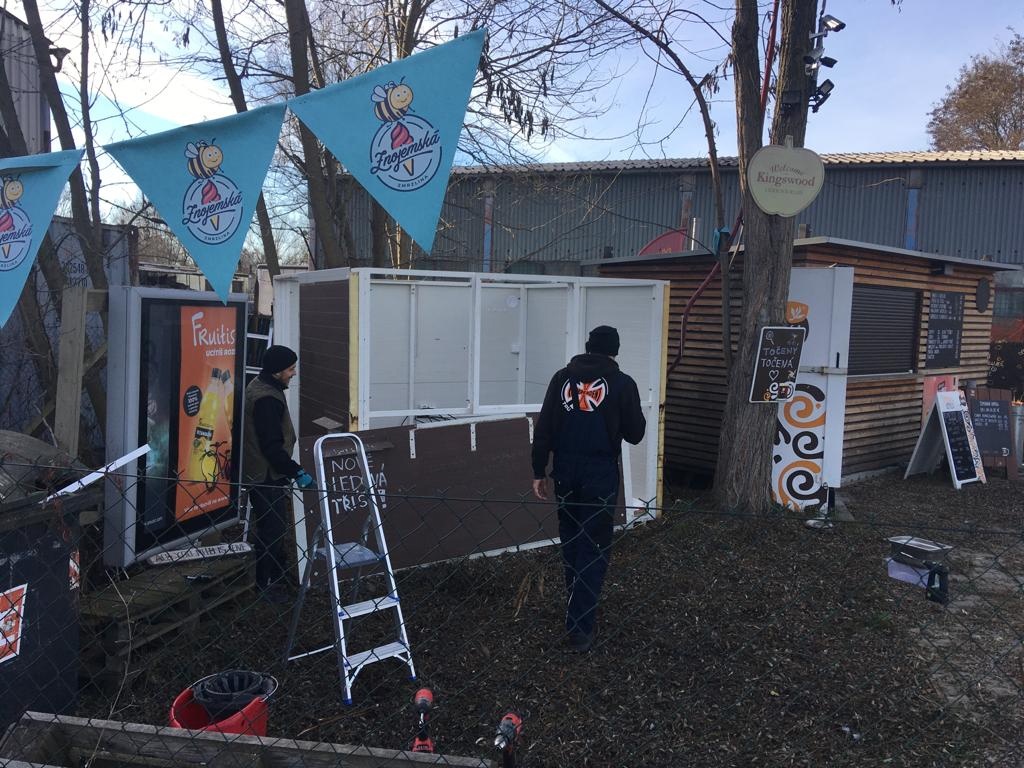 Montovaný stánek na gastro. 3x3m