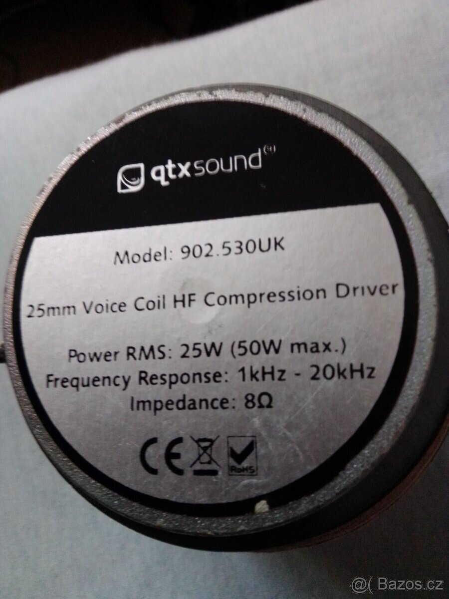 1" drivery QTX Sound
