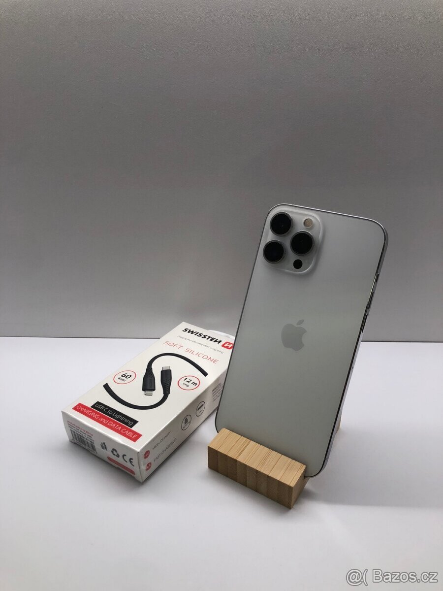 Apple iPhone 13 Pro Max 128 GB Silver - ZÁRUKA+FAKTURA
