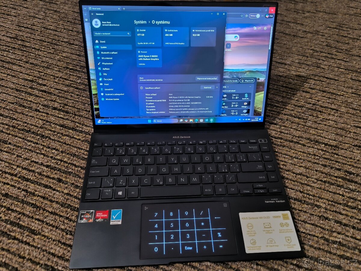 ASUS ZenBook 14X OLED UM5401QA - OLED190W