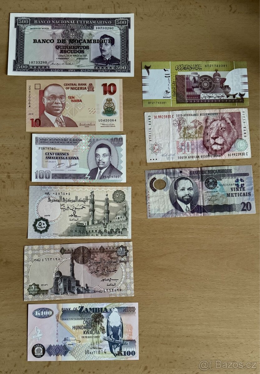 Prodam bankovky Afrika