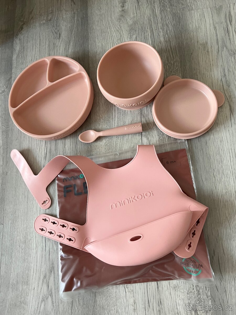Jídelní set Minikoioi pink