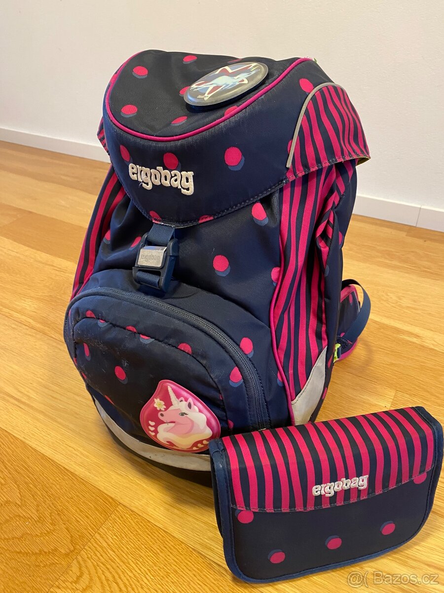 Ergobag prime confetti školní batoh + pouzdro