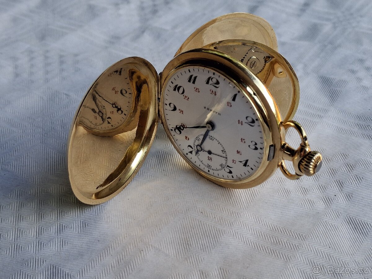 Starožitné kapesní hodinky Zenith 18K