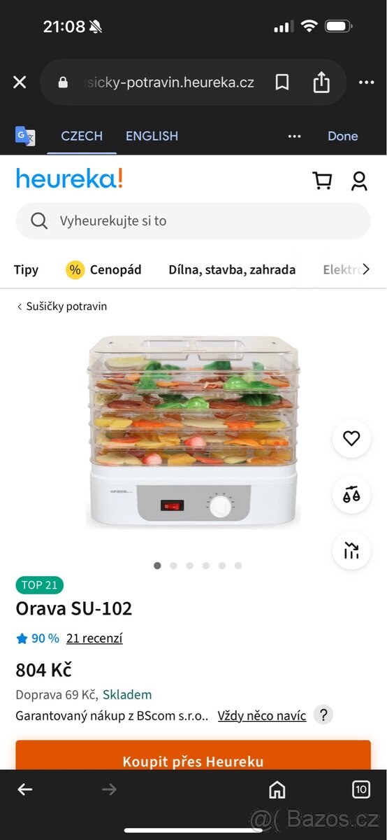Orava SU-102 Sušička ovoce