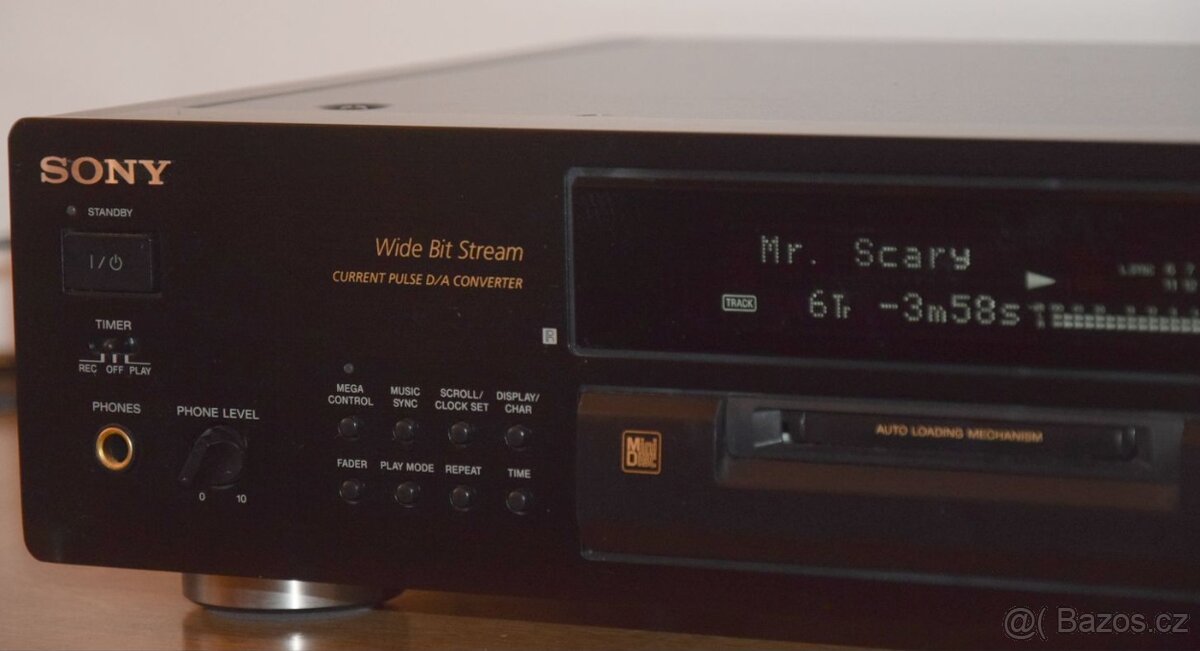 Minidisc SONY MDS-JB 920, DO, manuál, QS řada, MD disky