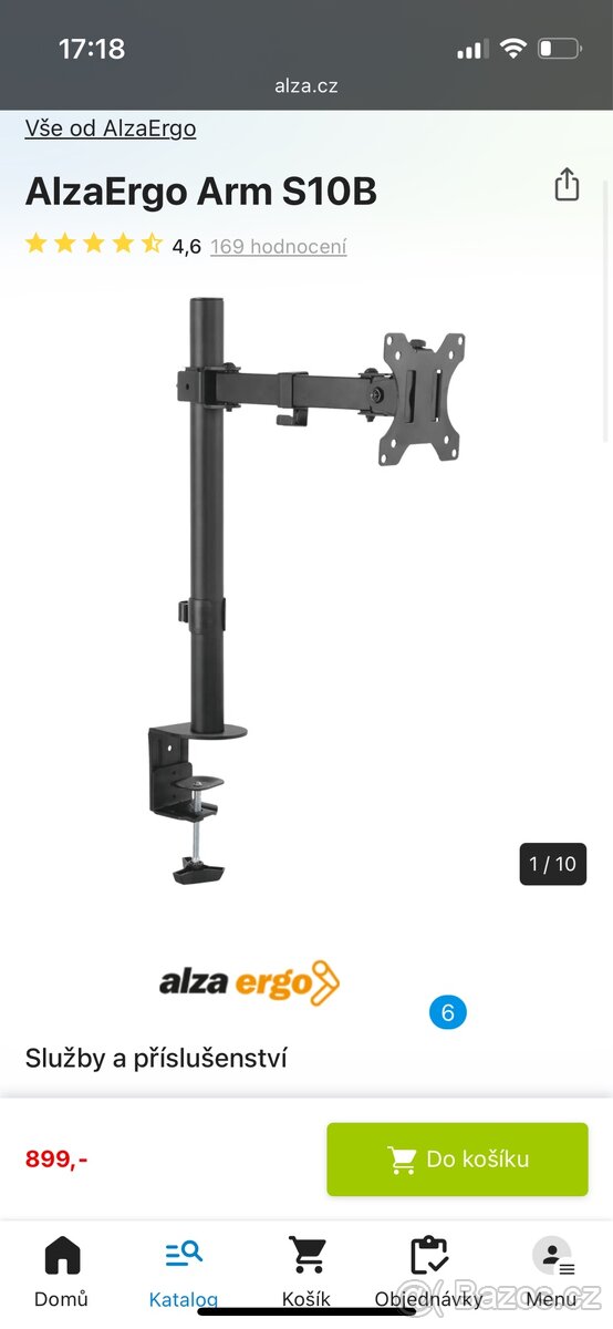 AlzaErgo Arm S10B
