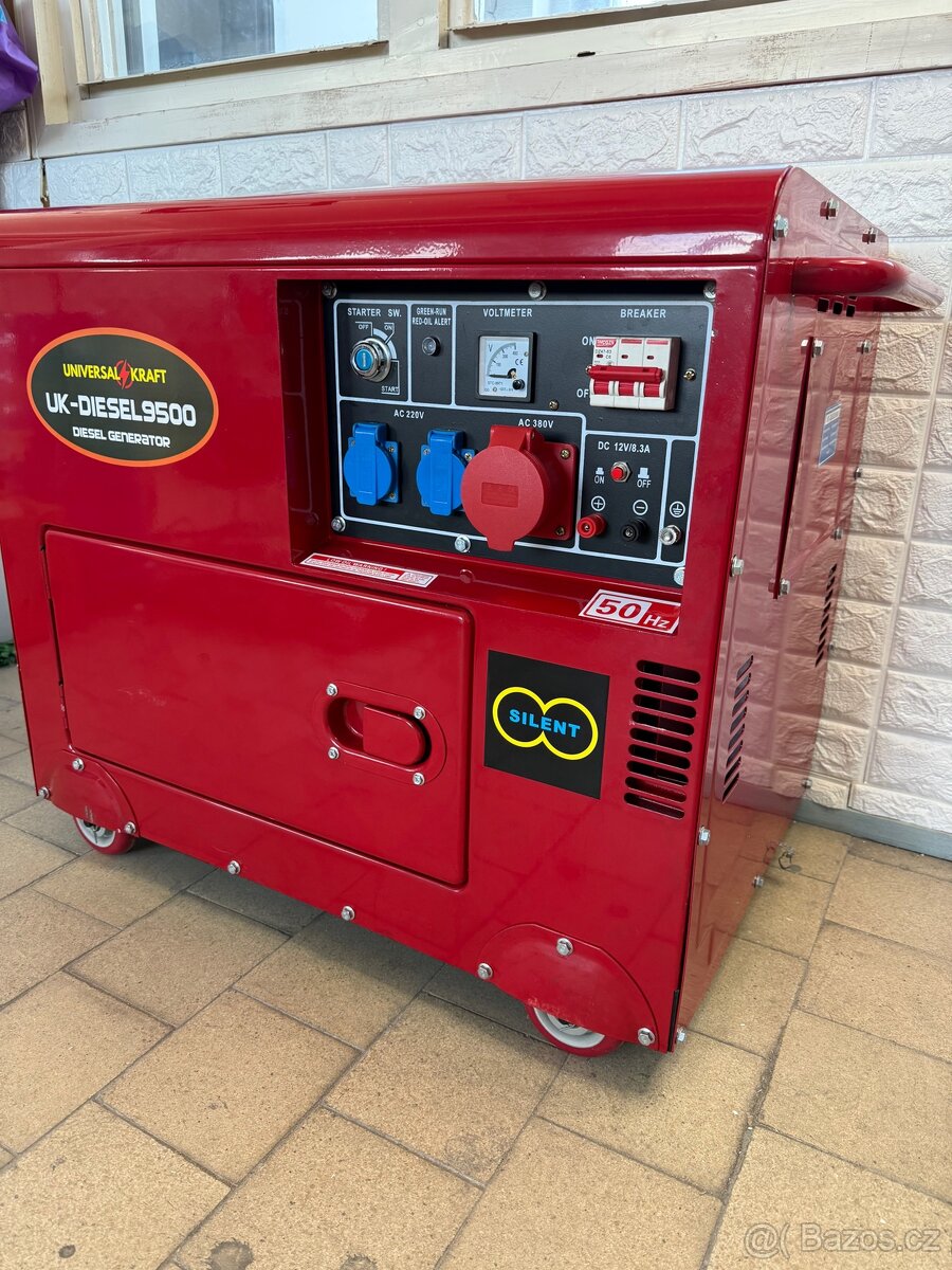 Nová dieselová elektro centrála 5,5kW 12/220/380V
