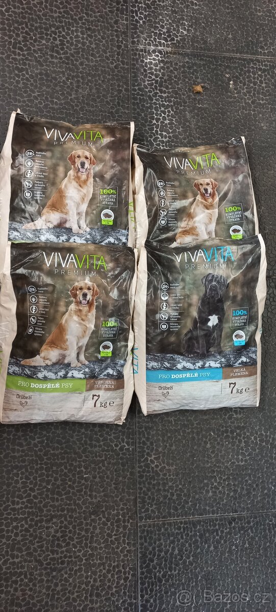 Granule Vivavita, 4x 7 kg, 1x 4 kg