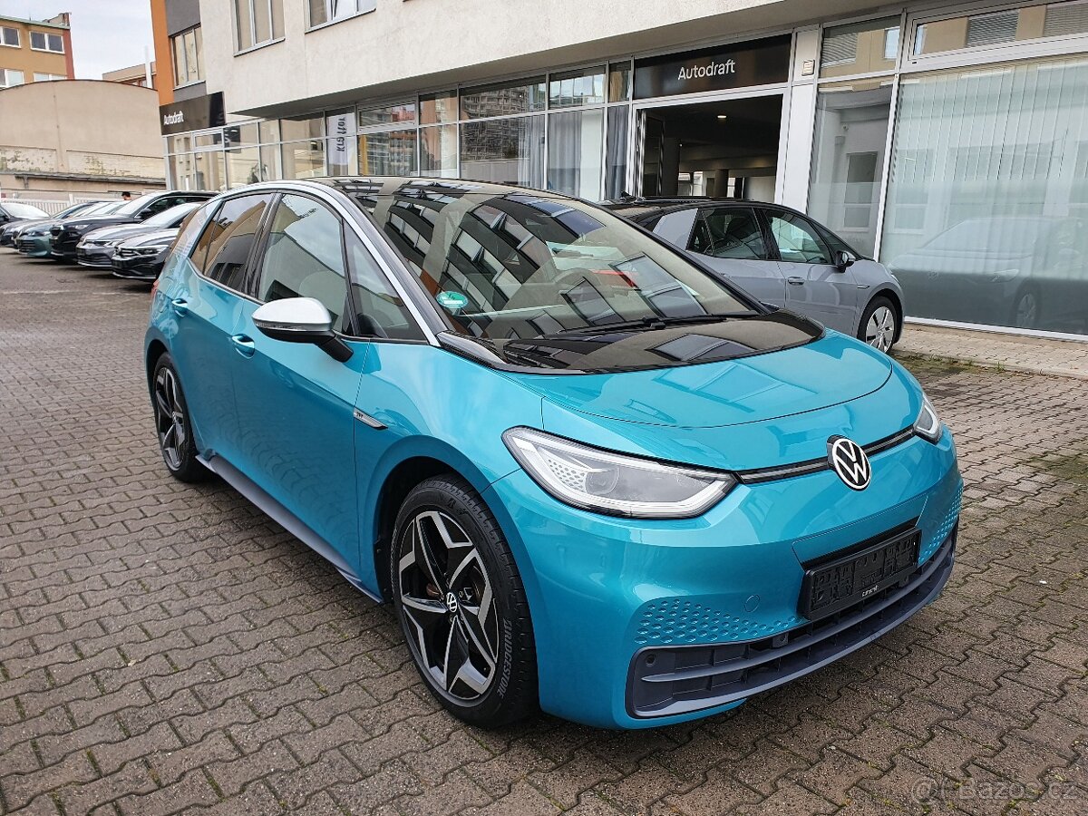 VW ID.3 Pro Performance 39tkm ACC 150kW - záruka Autodraft