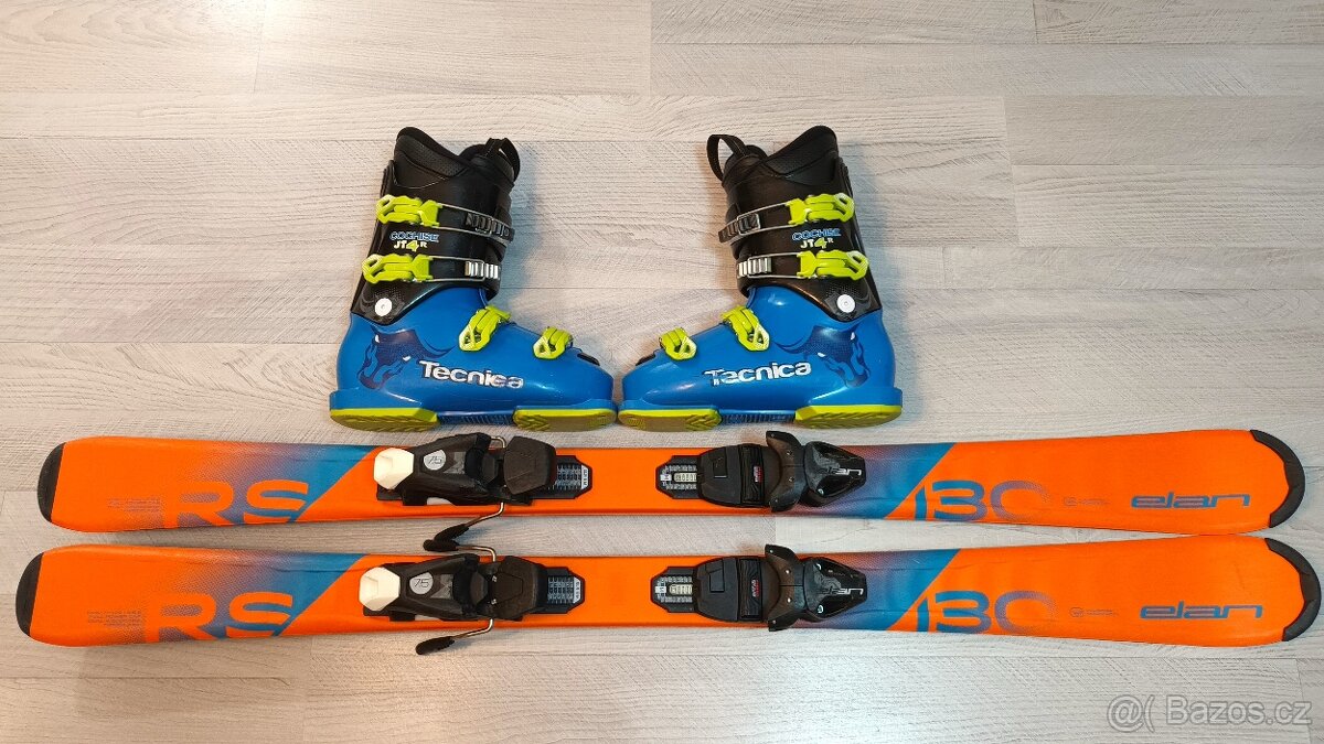 Dětské lyže ELAN RS JR 130cm + Boty TECNICA JR 25 (298mm)