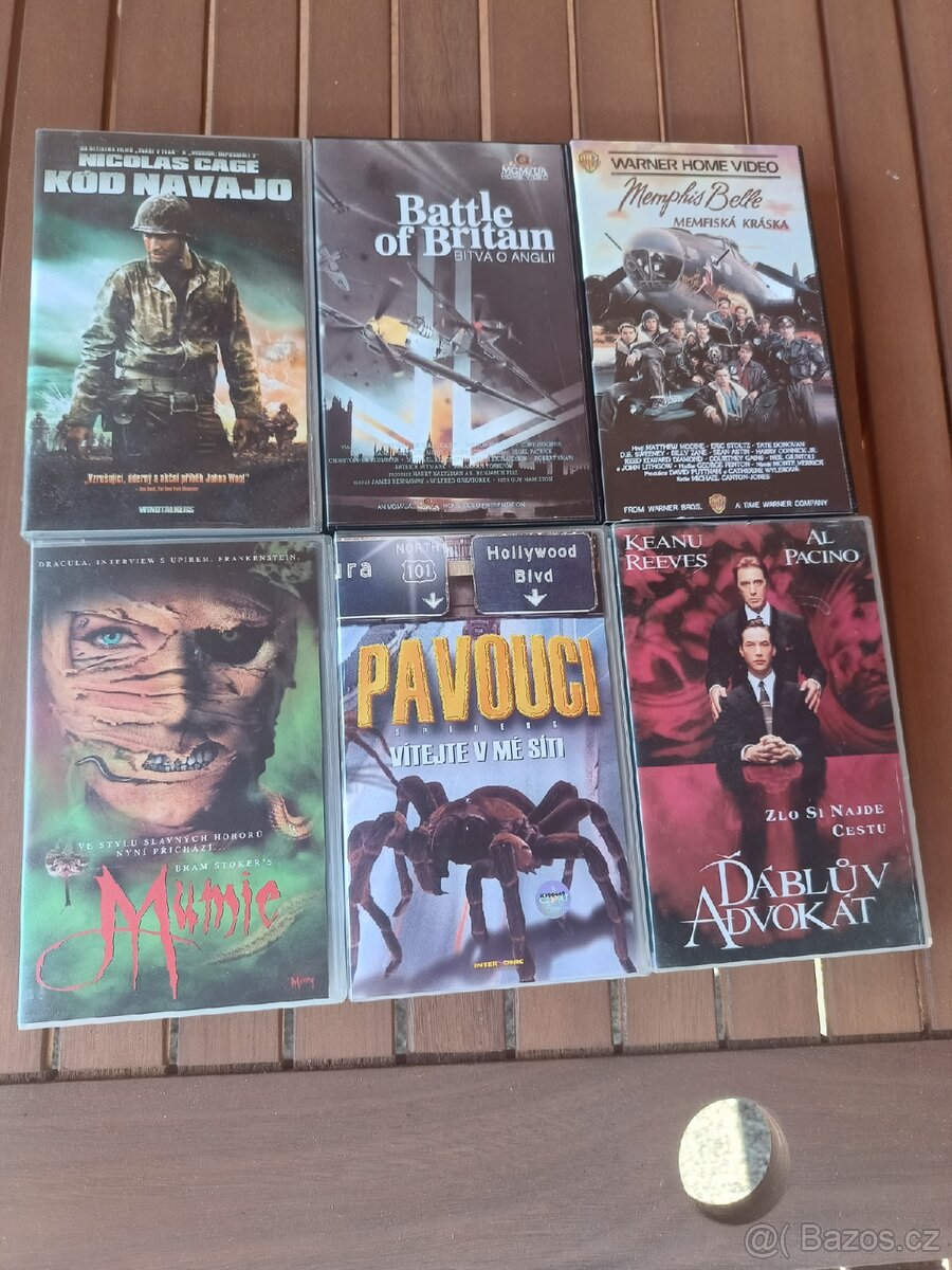 Prodám 6 originálních VHS kazet