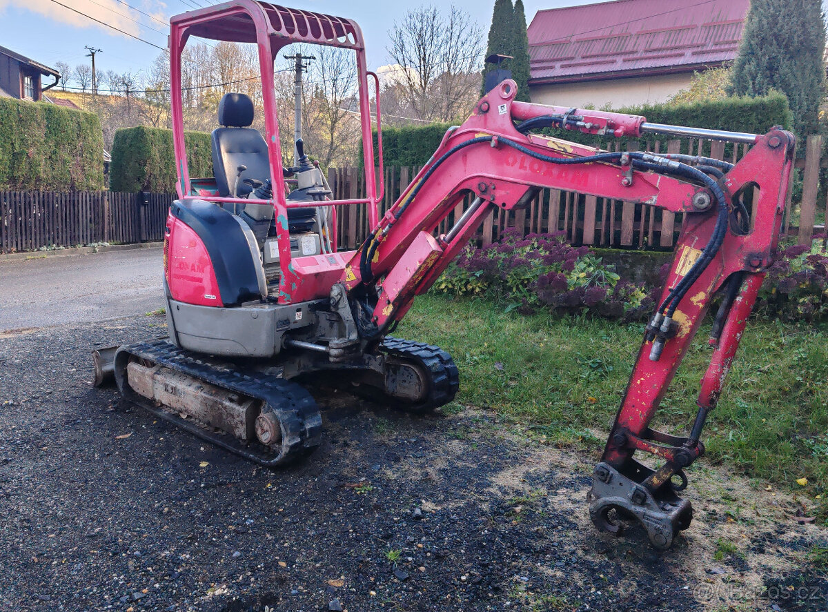 mini bagr yanmar 2,3t - porucha pojezdu 292 000Kč + DPH