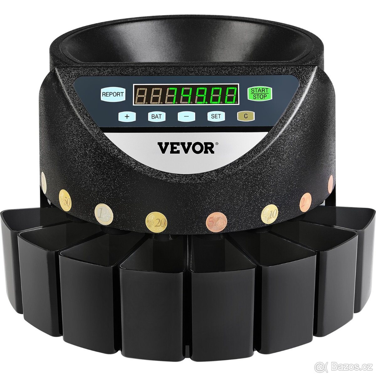 Automatická třídička a počítačka mincí (eura)