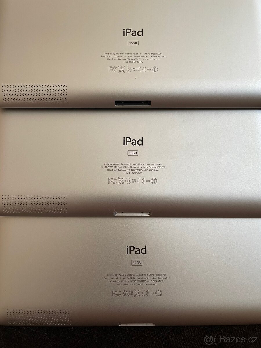 Prodám Apple Ipad A1430, A1395, A1416