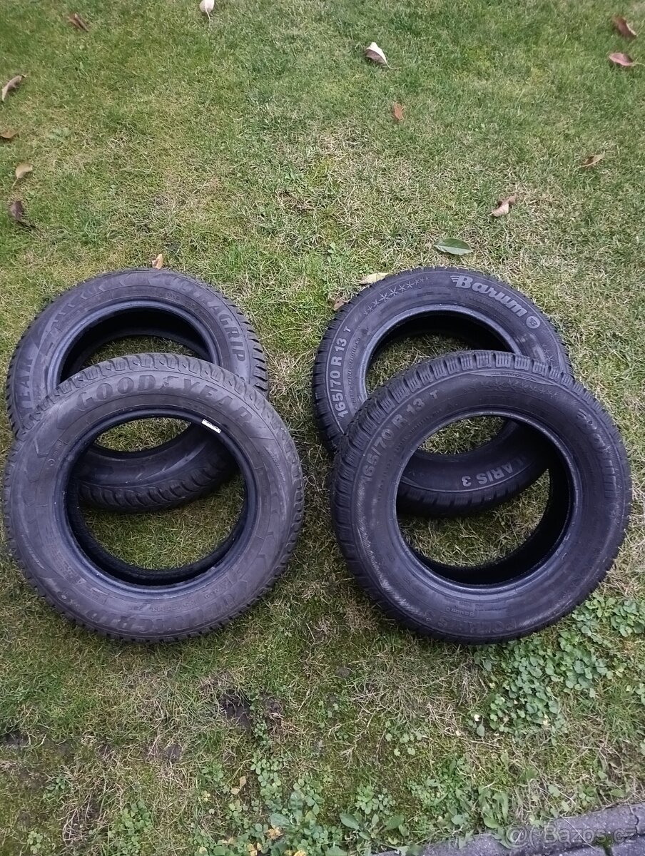 4x pneu 165/70 R13 zimní