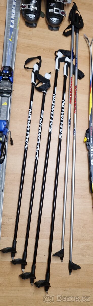 Dětské hole na běžky Salomon 100cm, Rossignol 160cm