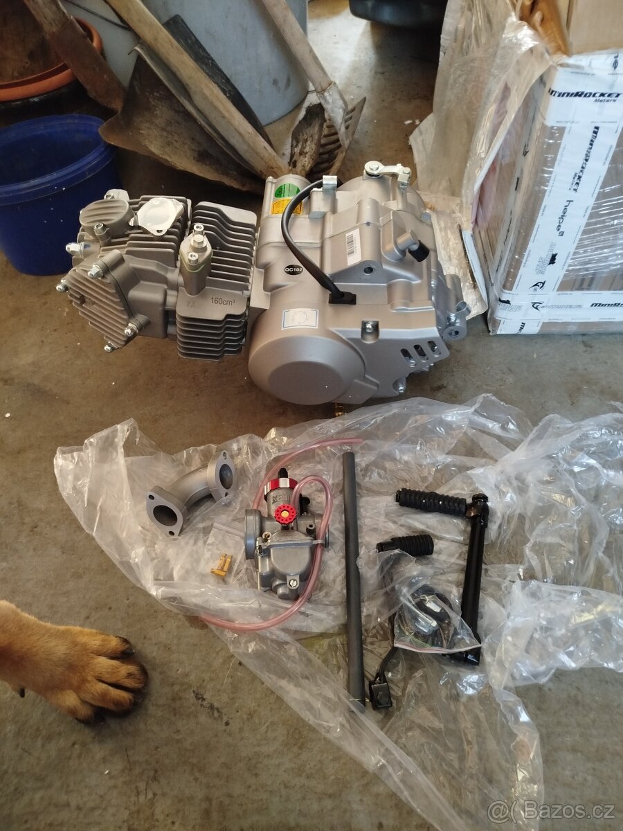 Nový motor yx 160 + karburátor Keihin