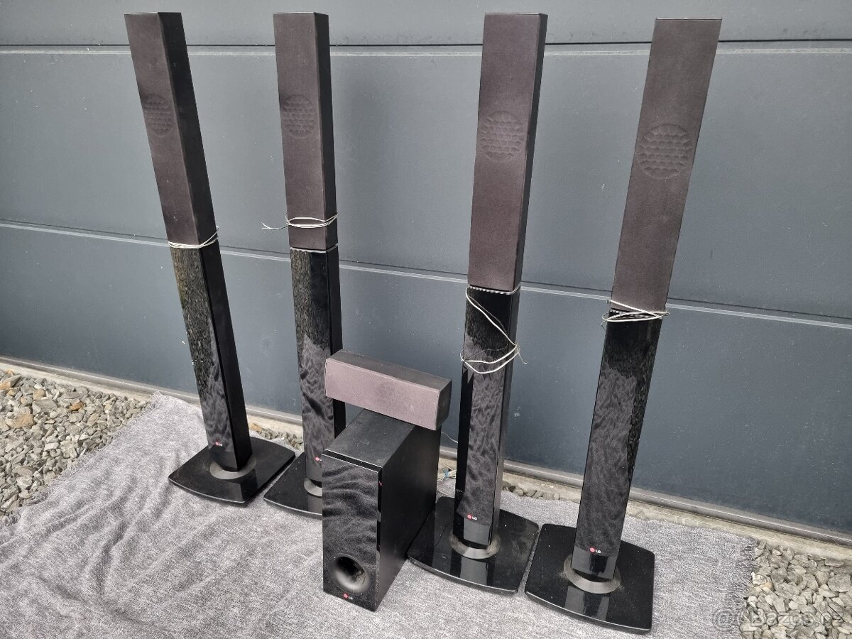 Kompletní 5.1 sestava LG – čistý zvuk, elegantní design