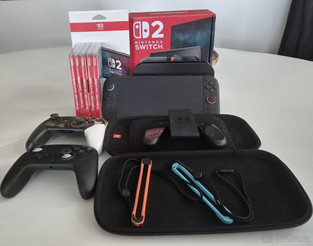 Nintendo Switch 2 + 5 her + příslušenství