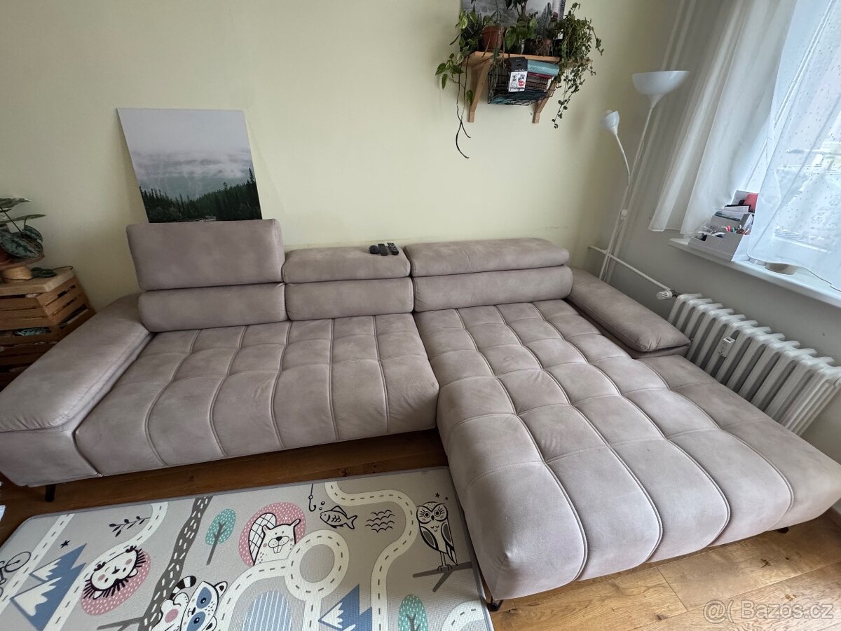 Rohová sedací souprava Palladion Mini s elektrickým výsuvem