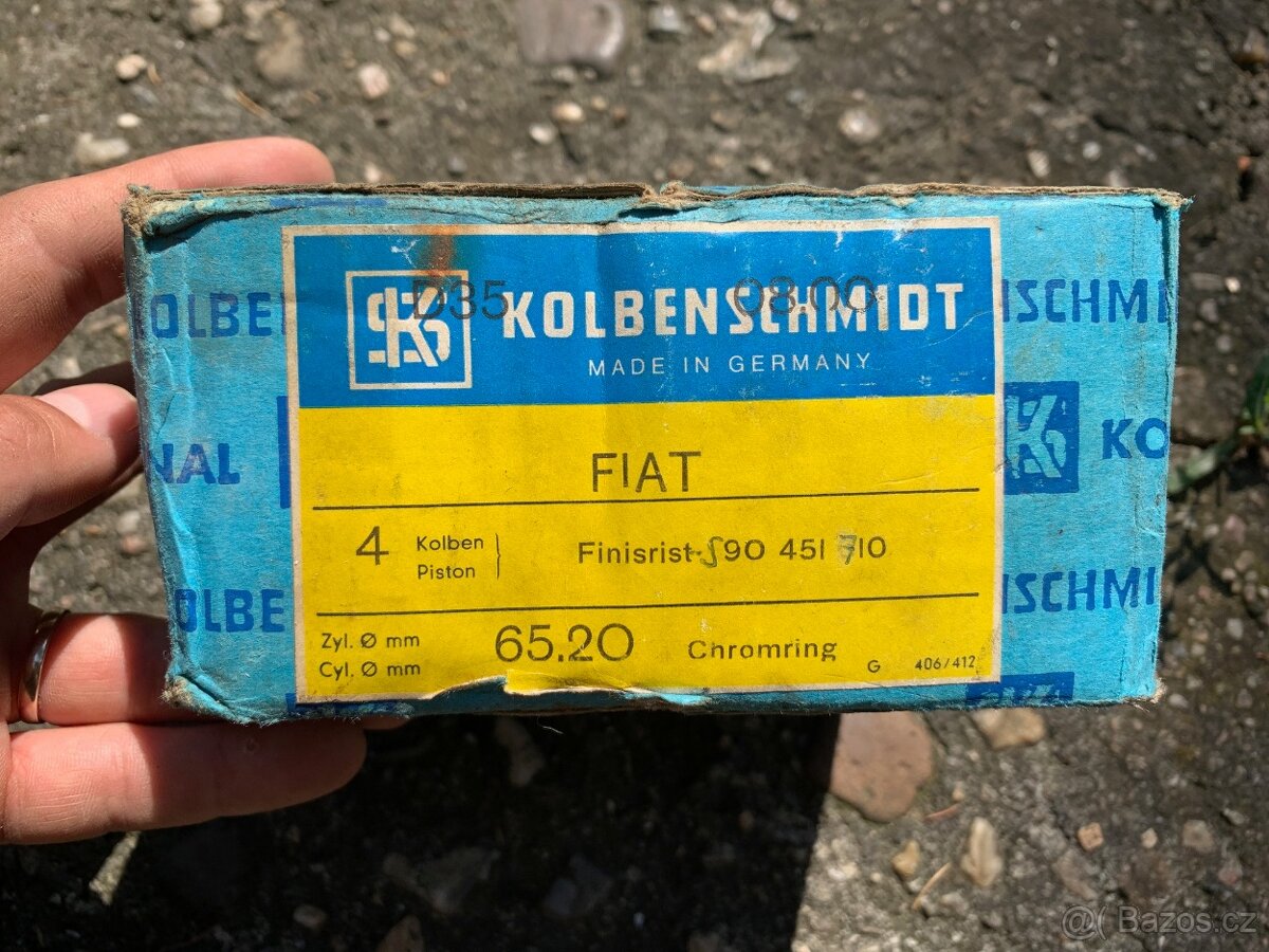 FIAT 850 Berlina Special Sport Coupe Spider nové písty sada