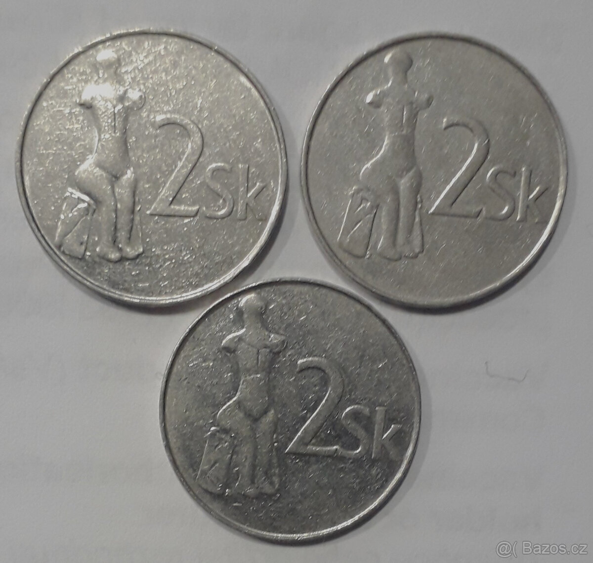 2 koruny Slovenské 1994, 1995 a 2002