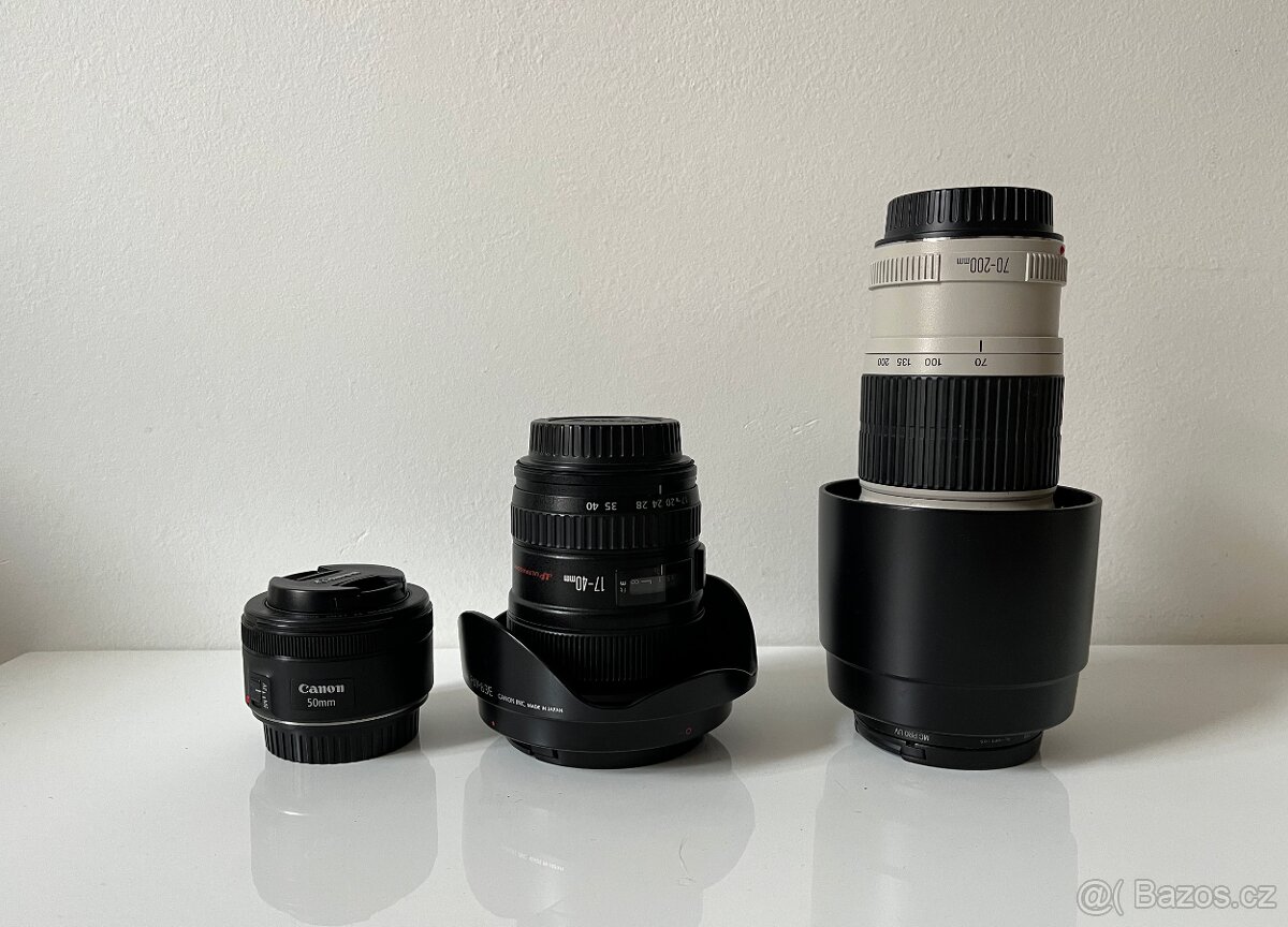 CANON EF 17-40mm、70-200mm、50mm - bazar