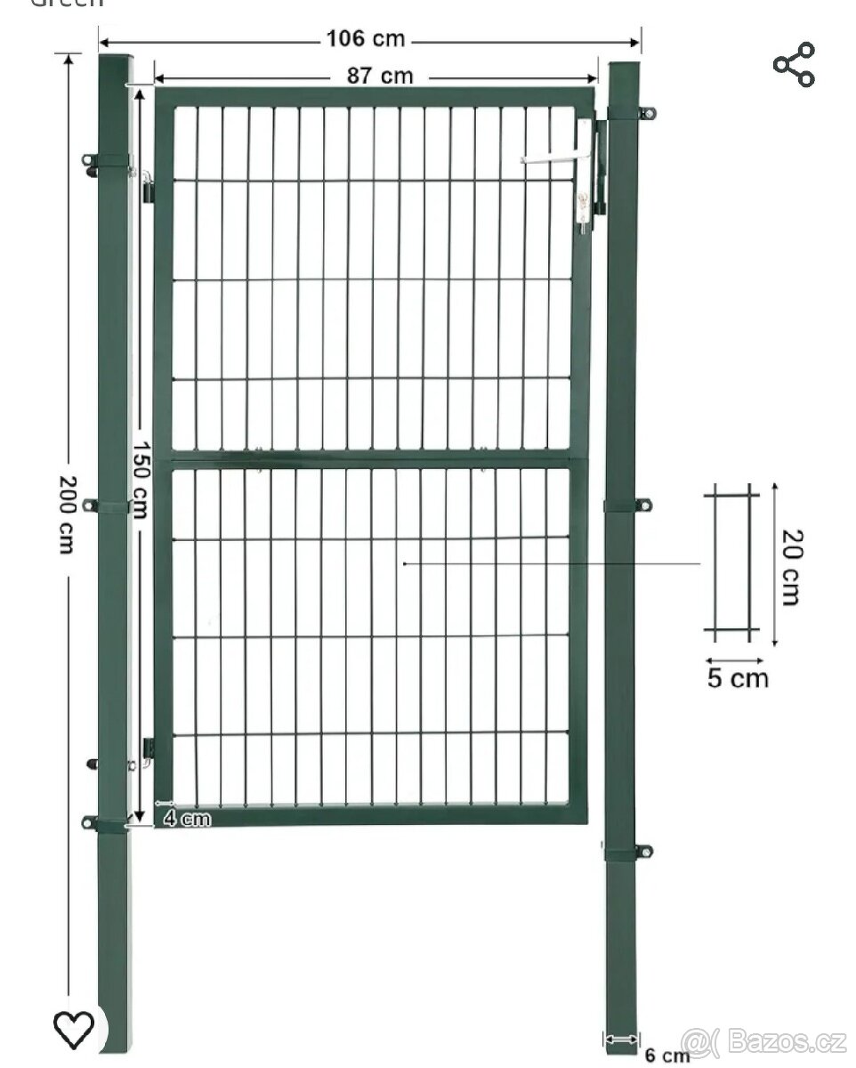 Zahradní vrátka GGD200L