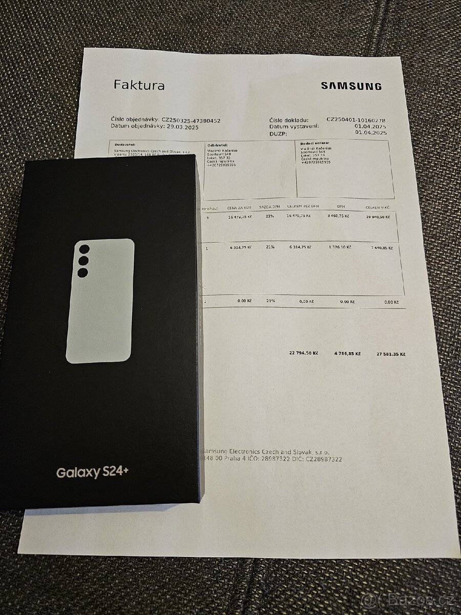 Zapečetěný Samsung S24+ plus sleva 3000 Kč