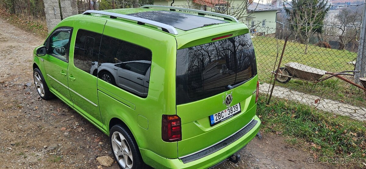 Caddy maxi 2.0tdi,obytný,4mot,highline,74t km,solar,teplá v