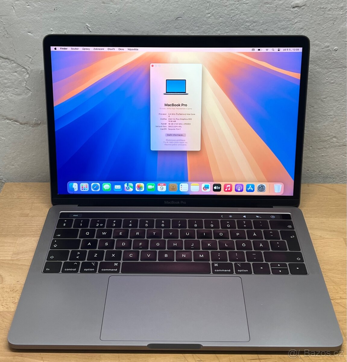 MacBook Pro 2019/16GB RAM/Intel i5/256GB SSD/Záruka