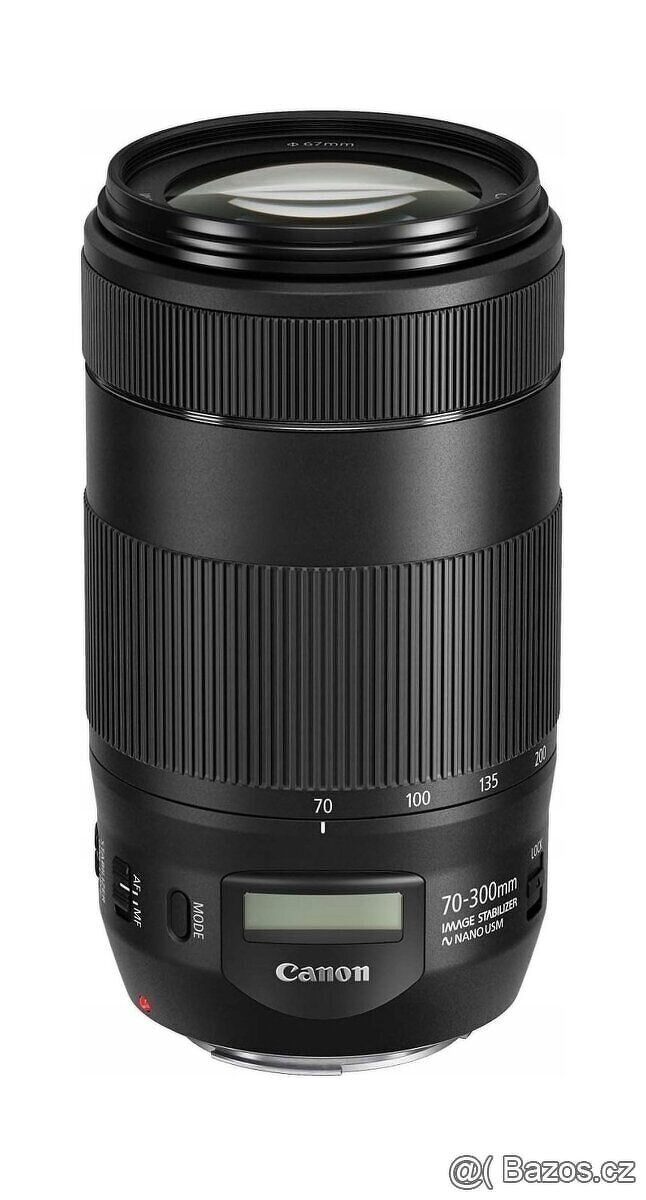 Objektiv Canon EF 70-300 mm f/4-5.6 IS II USM + clona