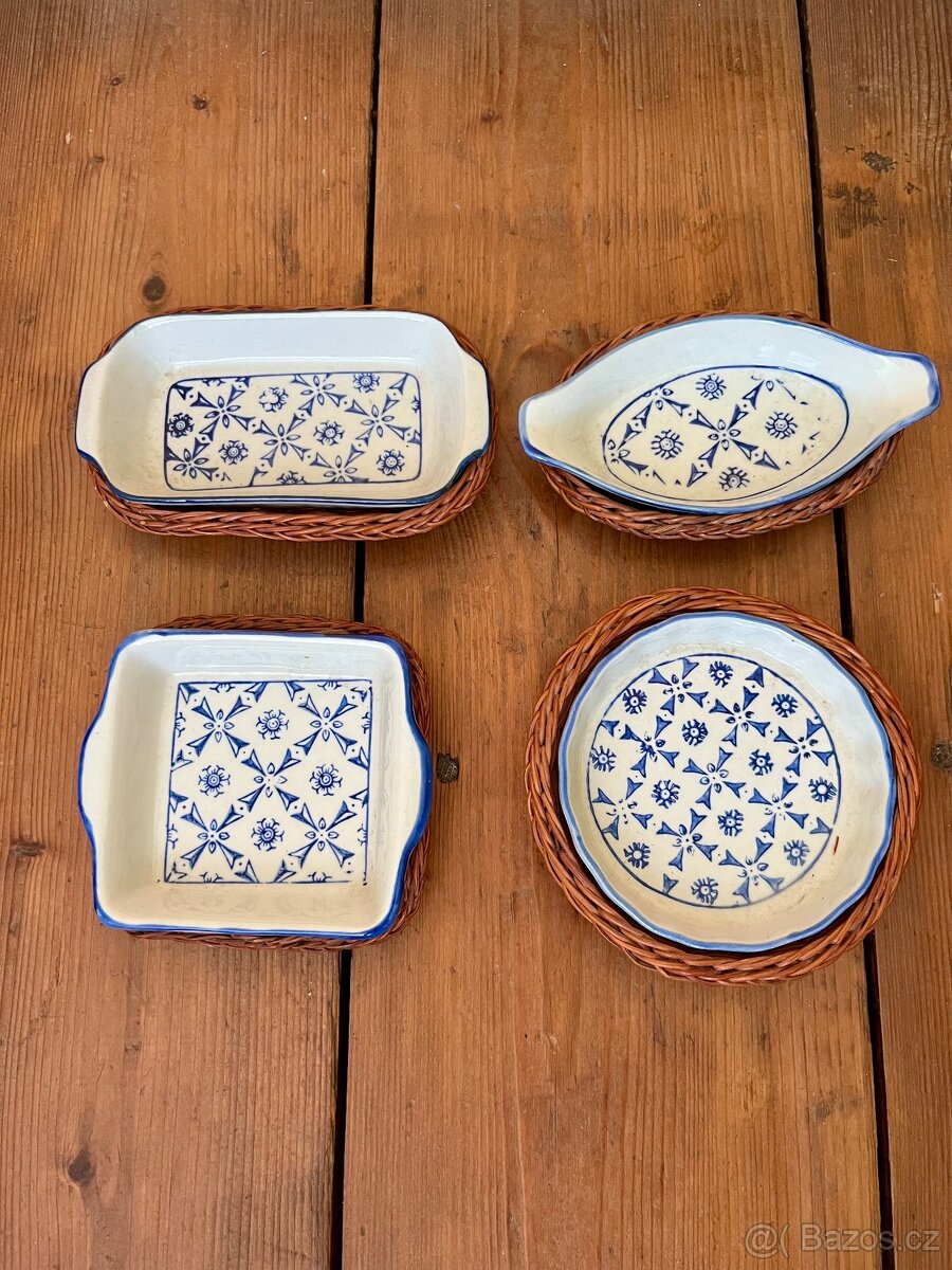 Porcelánové misky s ošatkou