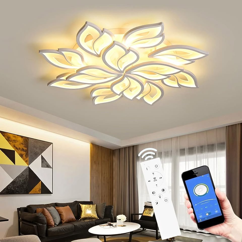 Nové LED stropní svítidlo stmívatelné - 12 listů