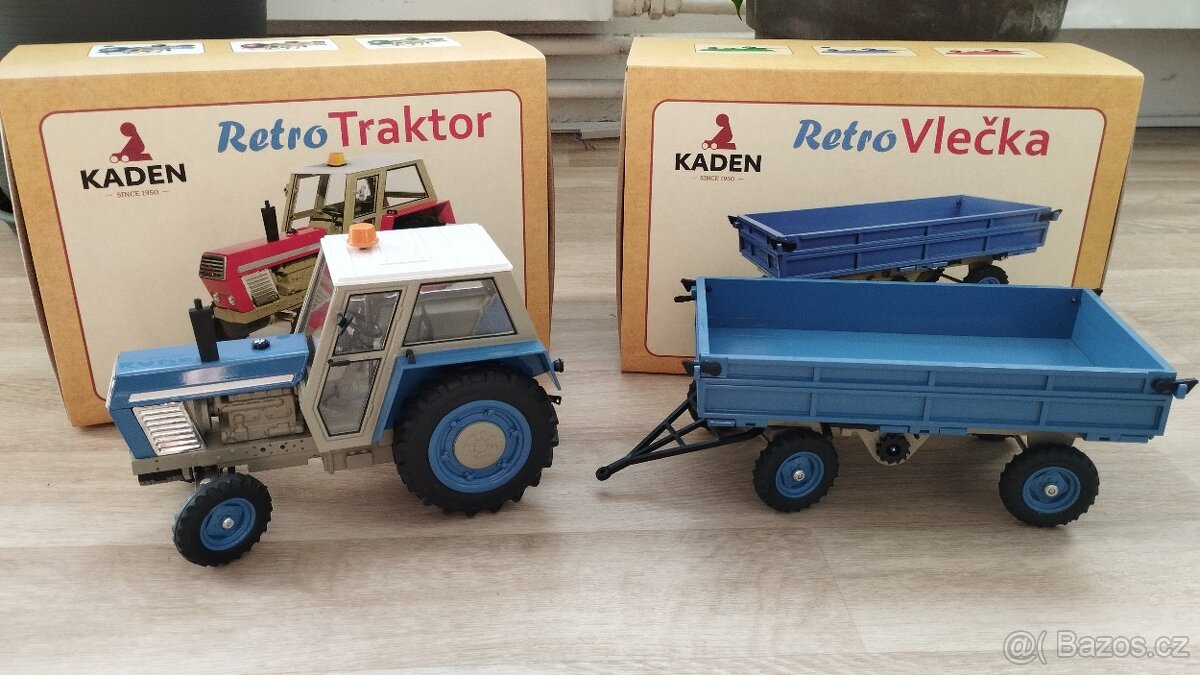 Zetor 8011 KADEN s vlekem modrý