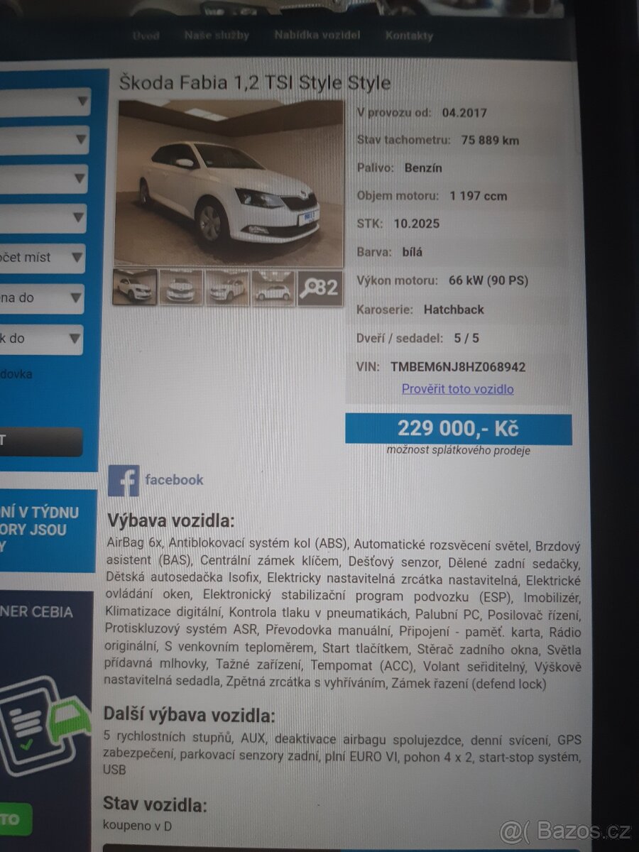 Škoda Fabia 1,2 TSI Style 2017