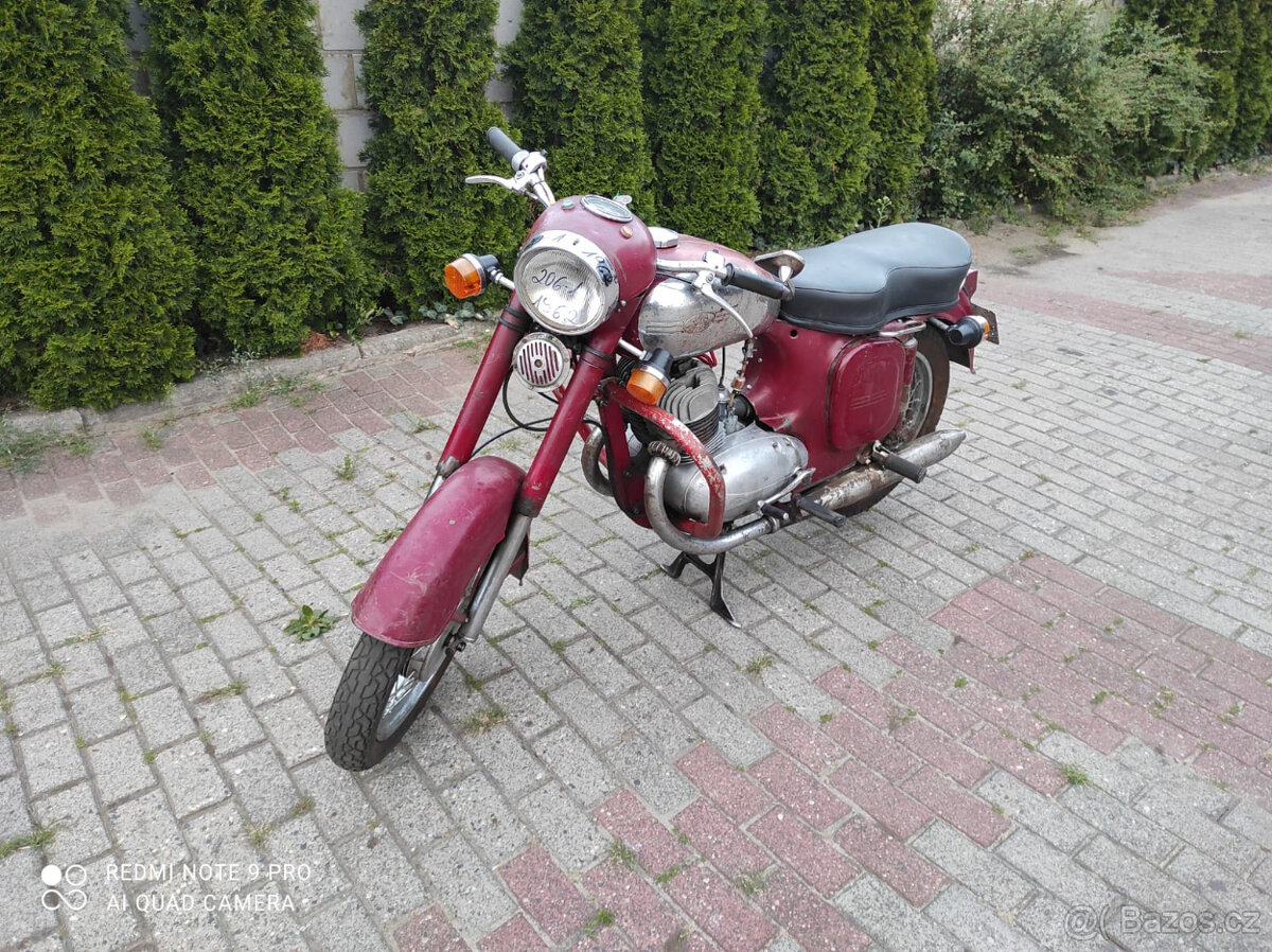 Jawa 250 353, s motorom 360, + EU TP