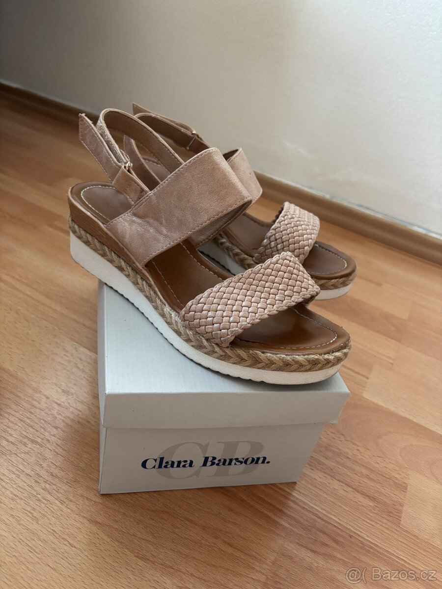 Zlato-béžové sandále Clara Barson
