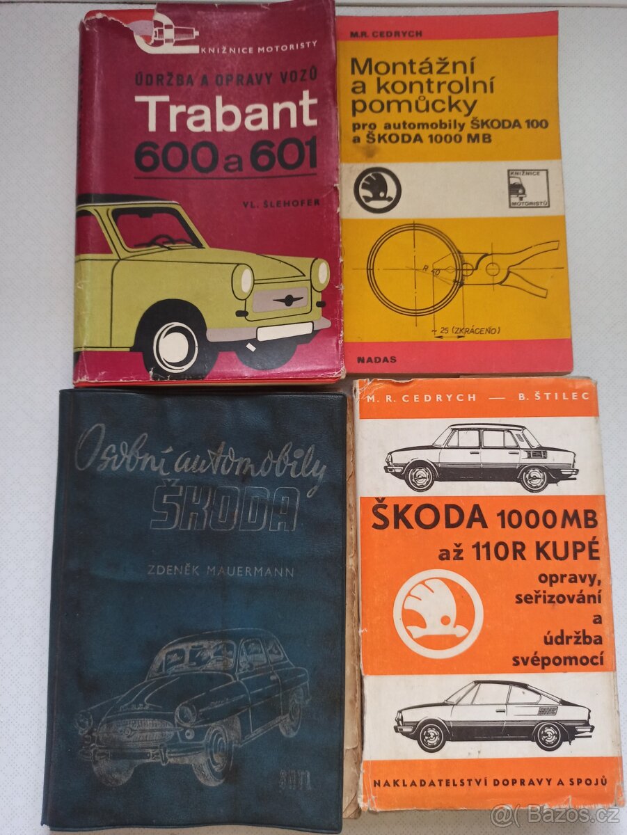 Příručky k veteránům Škoda 100,1000MB,110R,440 Spartak
