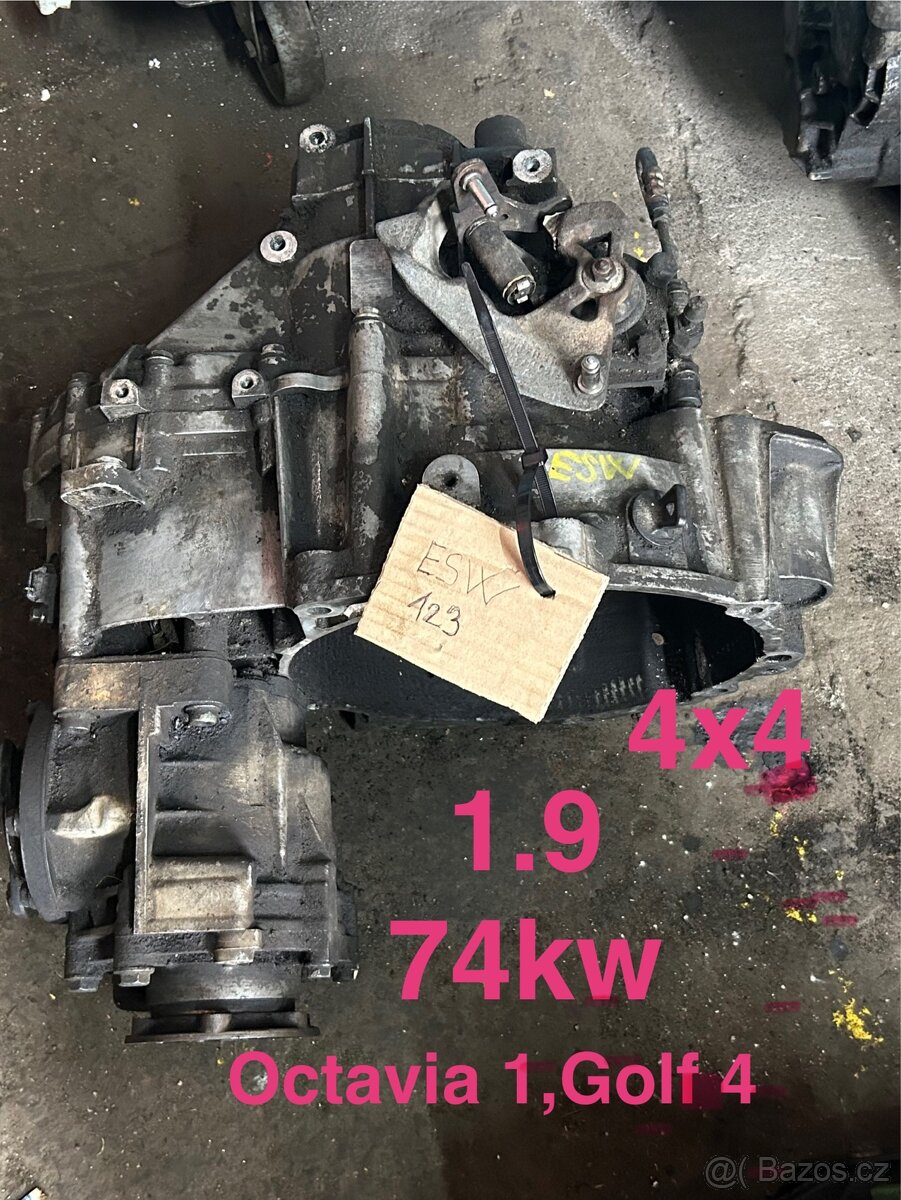 ESW Prodám převodovku 1.9 74kw 4x4