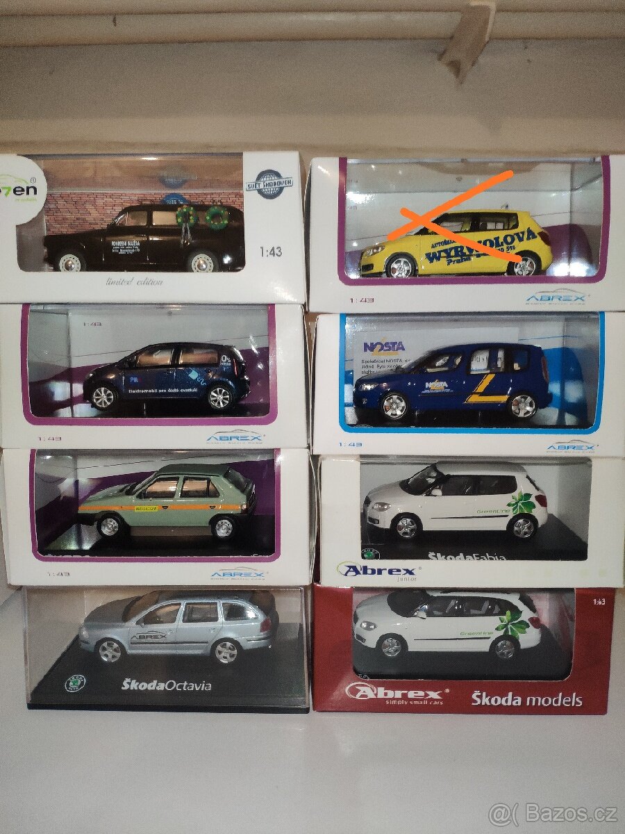 Abrex Škoda modely firemní