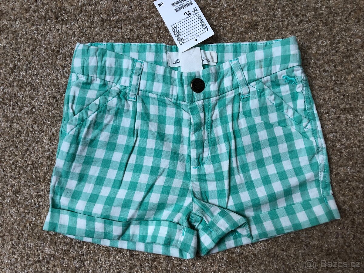 NOVÉ dívčí kraťasy H&M vel. 98 (2-3 roky). Šortky s visačkou