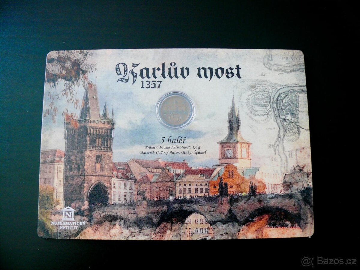 Sběratelská kartička 5 HALÉŘ 1923-1938 -