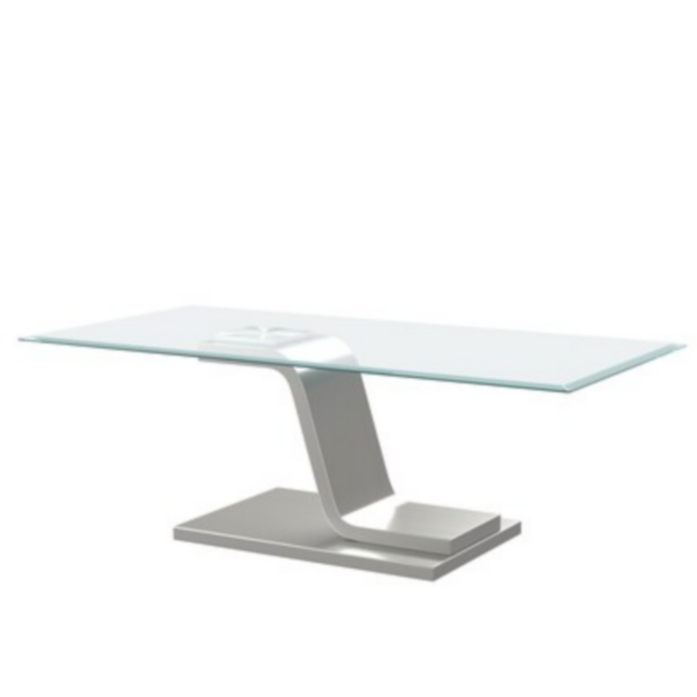 Novel KONFERENČNÍ STOLEK,sklo+ nerez-nový