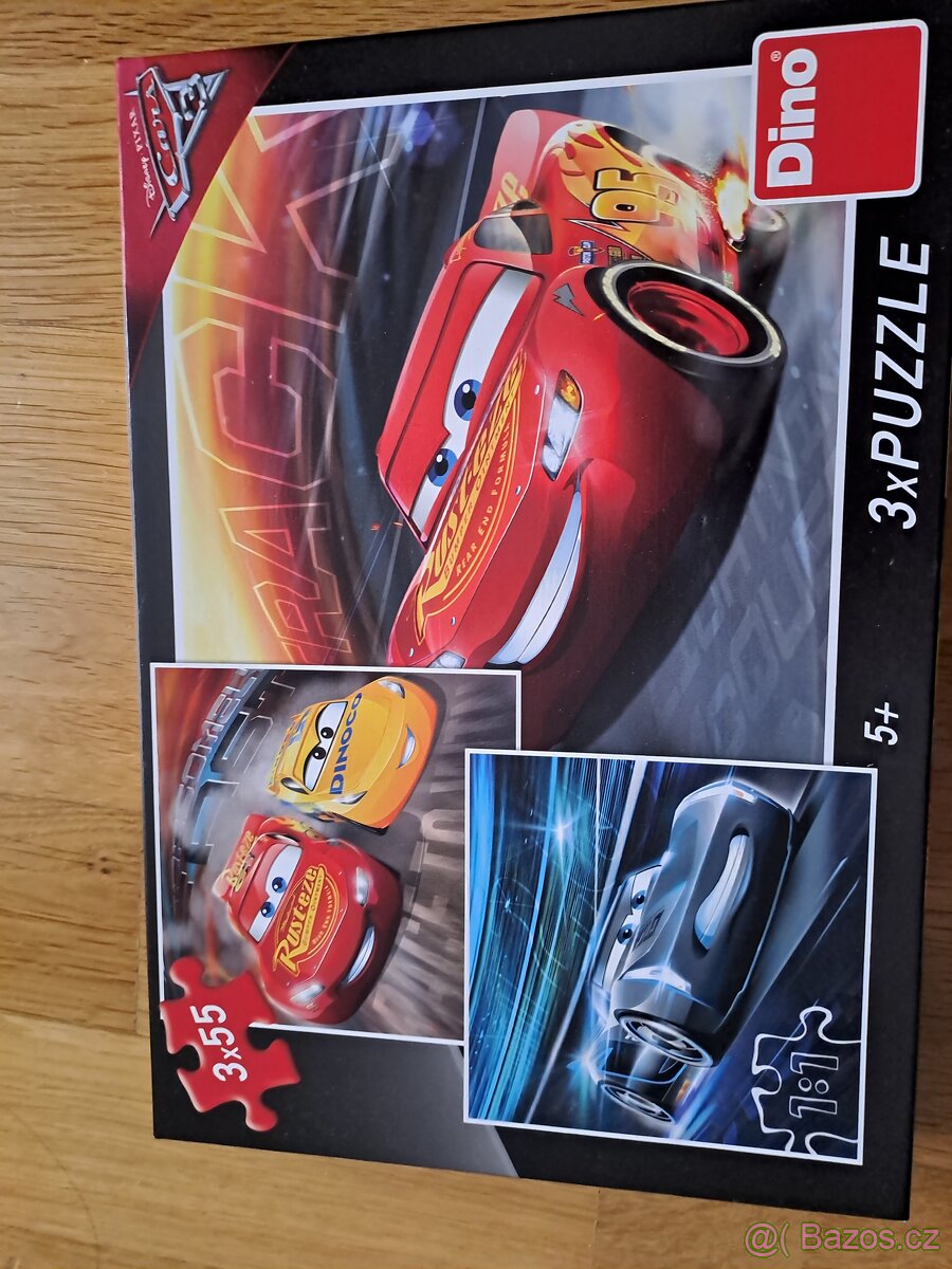 Puzzle Cars 3x55 dílků